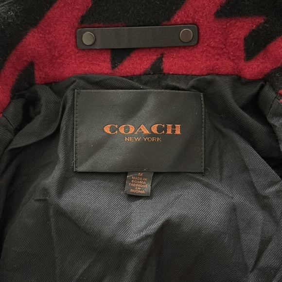 Coach Leather-Trimmed Hooded Coat. - Picture 5 of 16